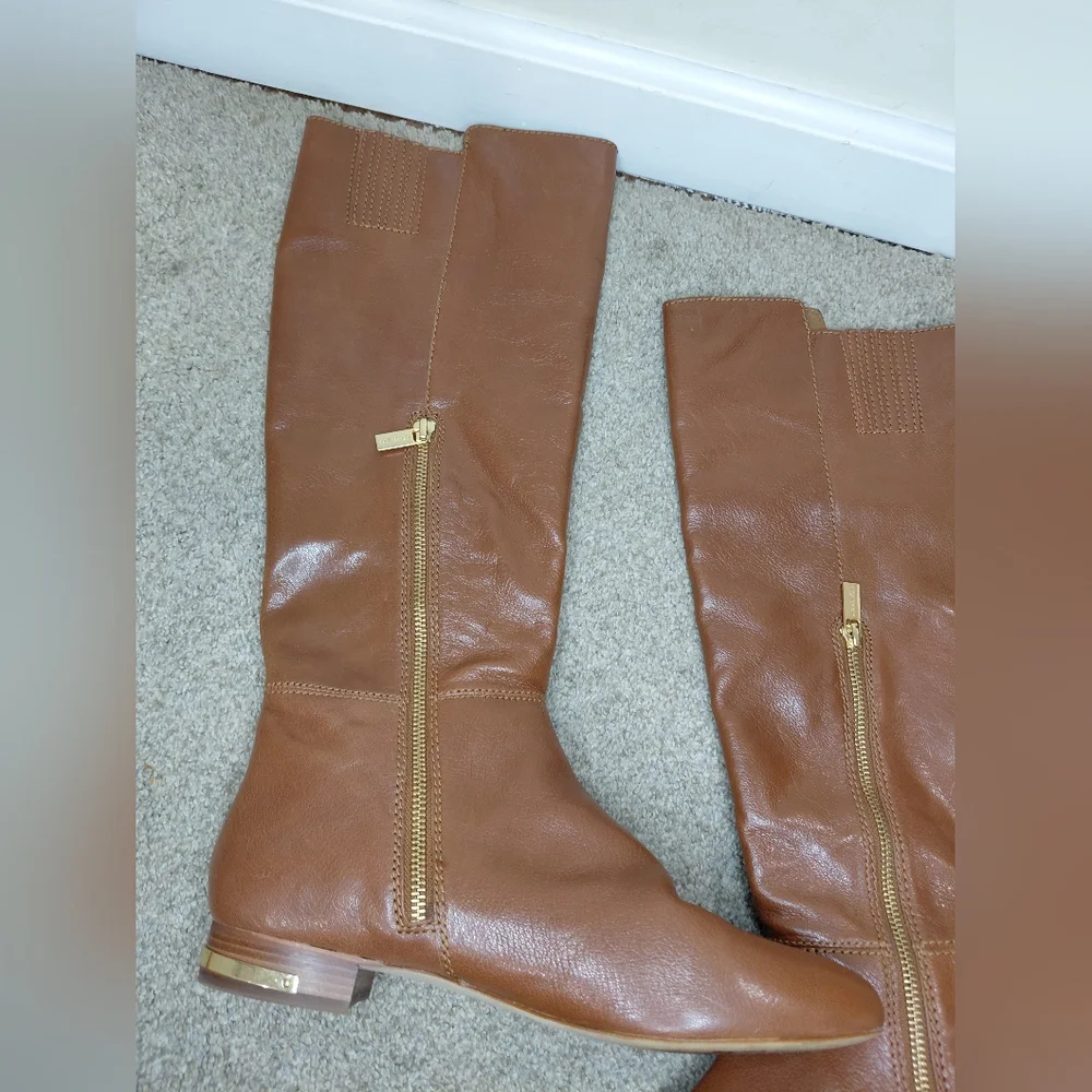 Michael Kors Women Size 9.5M Tan Leather Boots
